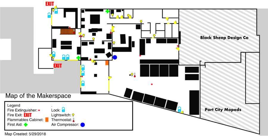 Makerspace Map - Locations of Lights, Locks, and Tools 12-16-18 small.png