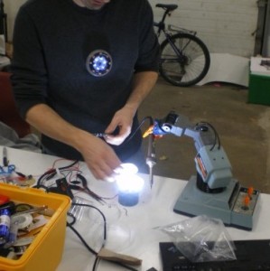 Halloween costume building at the makerspace