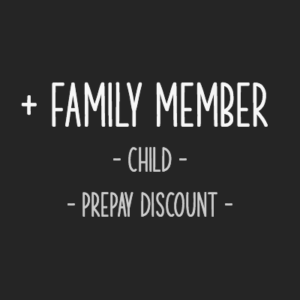 Add an adult family member to your existing membership for a discounted rate and get a prepaid discount